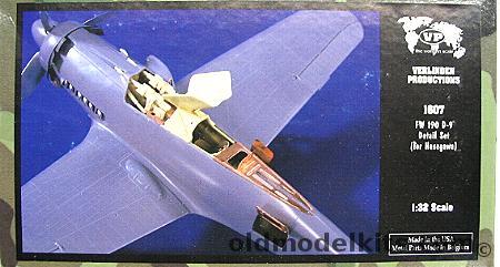 Verlinden 1/32 Focke Wulf FW-190D-9 Detail Set - (FW190D9), 1607 plastic model kit
